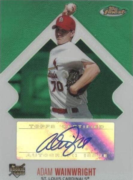 Topps Finest Rookie Autograph Green Refractor Adam