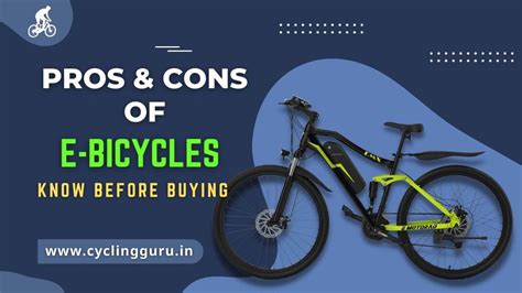 Advantages And Disadvantages Of Electric Bicycles India