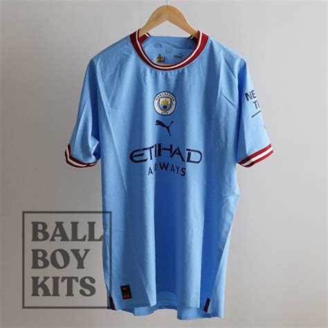 Jual Ayyyarashop Original Manchester City 2022 23 Home Kit Player Issue Shopee Indonesia