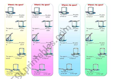 Prepositions Bookmarks Fully Editable Esl Worksheet By Zailda