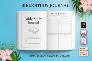 Editable Bible Study Journal For KDP Graphic By Shumaya Creative Fabrica