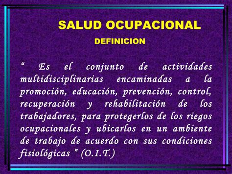 Salud Ocupacional Ppt