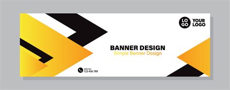 Modern abstract banner design template with geometric shapes ...