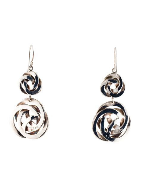 Anna Beck Classic Swirl Drop Earrings 18k Yellow Gold Plated Drop