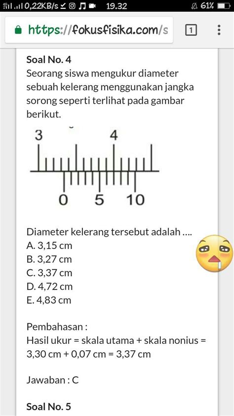 Jangka Sorong Pembahasan Jawaban Jawabannya Contoh Soal Mikrometer 109824 Hot Sex Picture