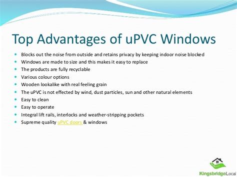 uPVC windows Advantages