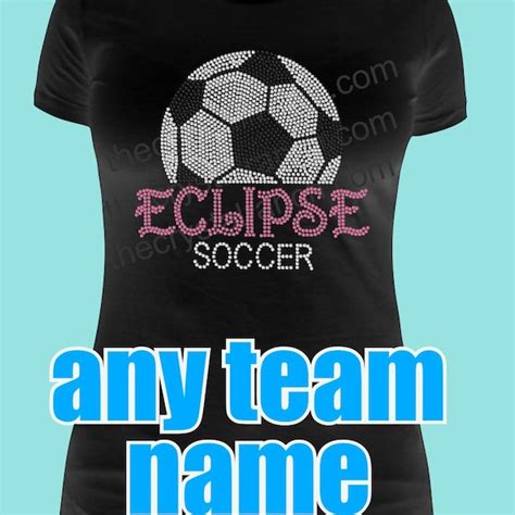 Rhinestone Soccer Etsy