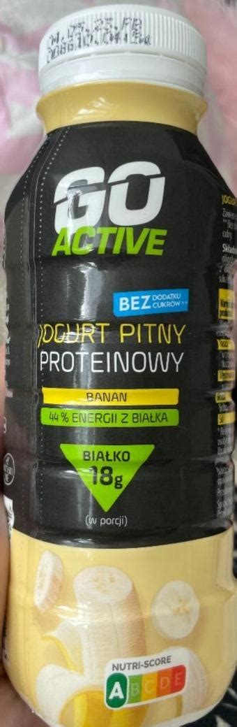 Jogurt Pitny Proteinowy Banan Go Active Kalorie Kj A Nutri N