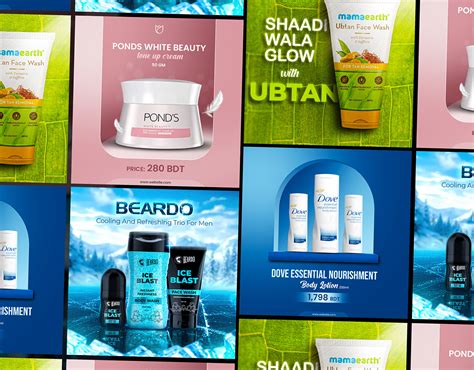 Cosmetics Beauty Product Social Media Design Behance