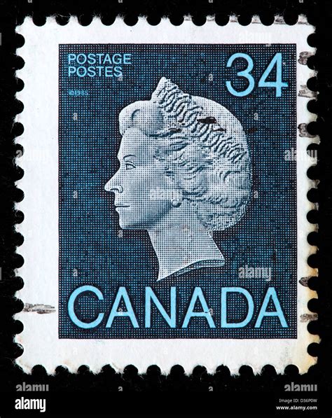 Queen Elizabeth II Postage Stamp Canada 1985 Stock Photo Alamy