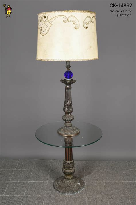 Bronze Art Deco Floor Lamp W Clear Glass Table Floor Lamps Collection City Knickerbocker