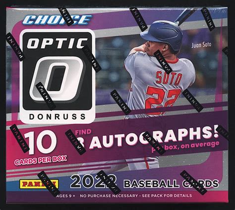 2022 Panini Donruss Optic Choice Baseball Hobby Box Pristine Auction