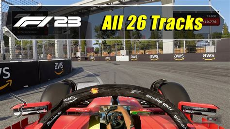 F1 23 Ps5 Driving All 26 Tracks Locations Wheelcam 4k 60 Youtube