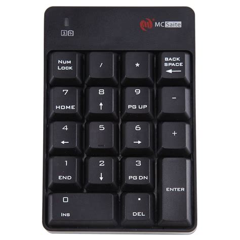 SK 51AG Negro plástico de number teclas teclado numérico inalámbrico