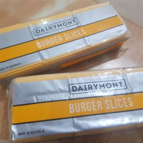 Promo Red Cheddar Slice Dairymont 1kg Keju Slice Melted Burger Slice