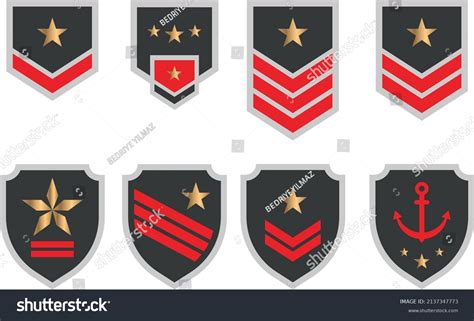 Army Logo Set Graphic Desing Stock Vector (Royalty Free) 2137347773 ...