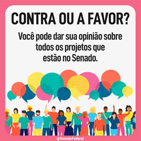 Senado Federal on Twitter No portal e Cidadania você pode opinar