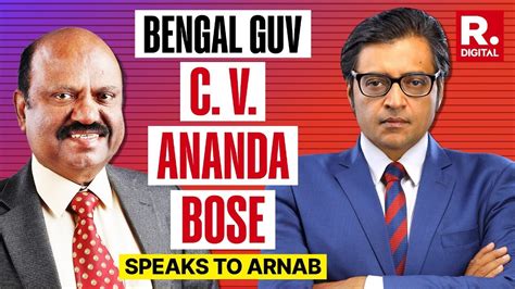 Vested Interests Trying To Fix Me Bengal Governor CV Ananda Bose Tells