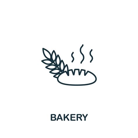 Bakery Icon Simple Line Element Bakery Symbol For Templates Web