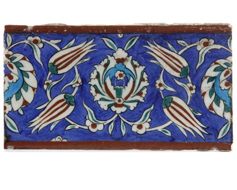 An Ottoman Iznik Pottery Tile Turkey Th Century