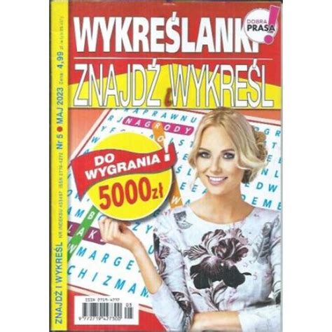 Wykreślanki znajdź i wykreśl 5 2023 kupisz tanio na tanieczytanie pl