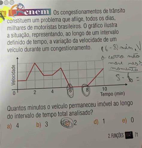 Solved Onomos Congestionamentos De Tr Nsito Constituem Um Problema Que