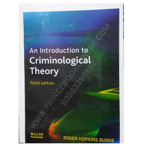 An Introduction To Criminological Theory 3rd By Roger Hopkins Burke Prince Book Centre