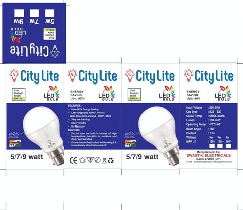 Rectangular Custom Printed Led Bulb Packaging Box At Rs Piece In