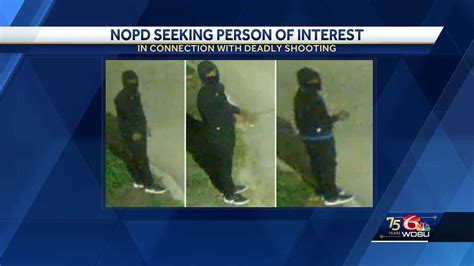 Person Of Interest Wanted In Seventh District Homicide