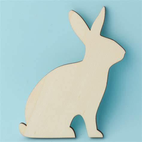 Unfinished Wood Rabbit Cutout All Wood Cutouts Wood Crafts Hobby