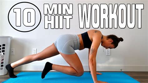 Minute At Home Fat Burning Hiit Cardio Workout No Equipment Youtube