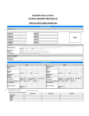 Fillable Online APPLICATION FORM SCHOLAR Utar Edu My Fax Email