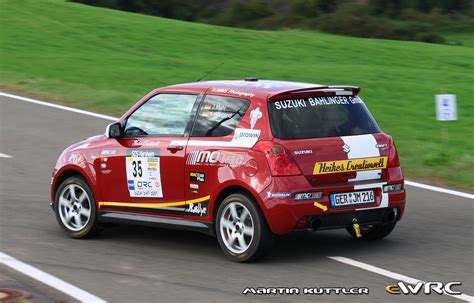 Mahl Jannik Wiegand Kurt Suzuki Swift Sport Mk Adac Rallye Kohle