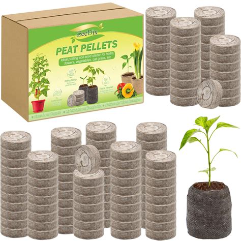 Amazon Zeedix Pcs Mm Peat Pellets For Seedlings