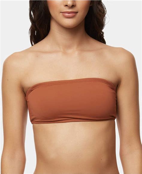 O Neill Salt Water Solids Bandeau Bikini Top Women Swimsuit Bandeau