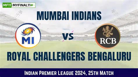 Mi Vs Rcb Dream11 Prediction Todays Match Ipl 2024