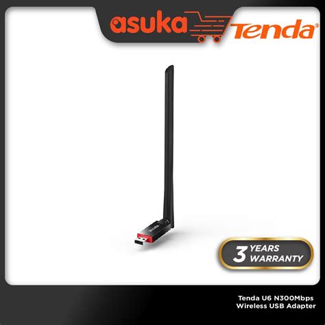 Tenda U6 N300mbps Wireless Usb Adapter Shopee Malaysia