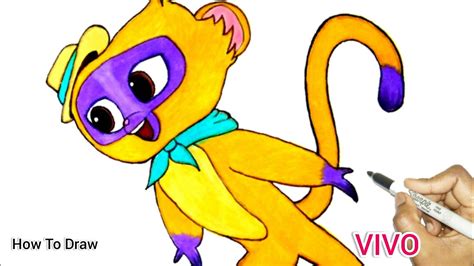 Watch VIVO movie | How to draw VIVO Monkey | Draw Dancing VIVO Monkey