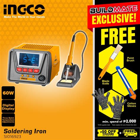 Buildmate Ingco W Soldering Iron Station W Straight Tip Manual