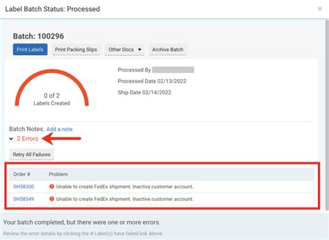 Troubleshoot Batch Errors Shipstation Help U S