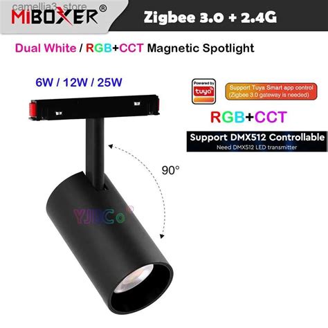 Black Ceiling Spotlightss Miboxer Zigbee G Remote Control W W