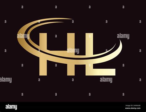 Initial Monogram Letter HL Logo Design Vector HL Logo Design Template