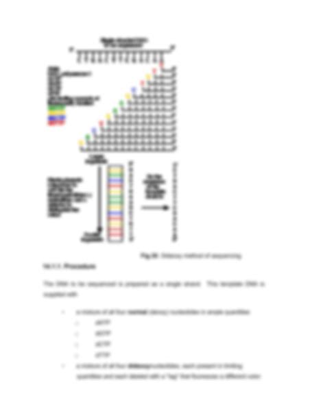 Solution Applied Genetics Lecture Notes On Sanger Method For Dna