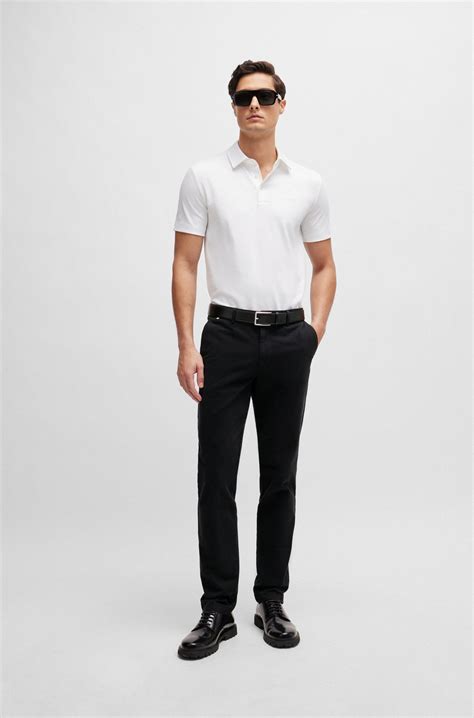 Boss Slim Fit Chinos In Stretch Cotton Gabardine