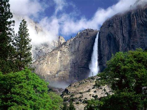 Yosemite Falls, Valley and Sunset | Travel Photo and Picture