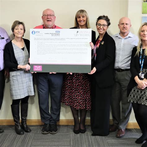 Trust Commits To Tucs Dying To Work Charter Cumbria Northumberland