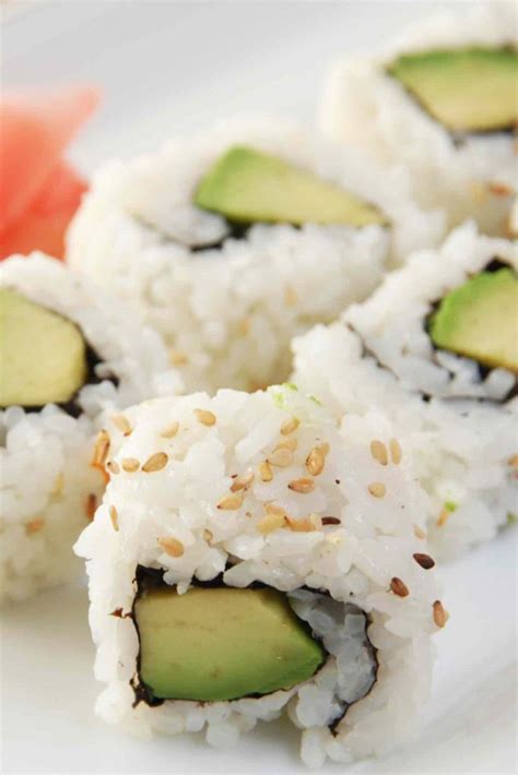 Avocado Sushi Rolls Izzycooking