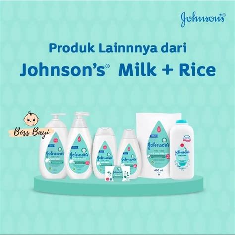 Jual JOHNSONS Baby Milk Bath Hair Body Milk Rice Baby Milk Lotion