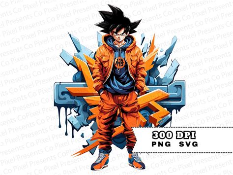 Goku Streetwear PNG And SVG Fan Art Dragonball Transparent Image