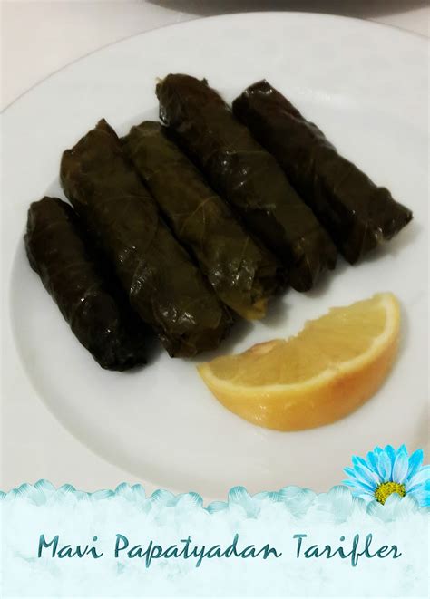 Zeytinyağlı Yaprak Sarma Tarifi Yemek Tarifi Günlüğüm